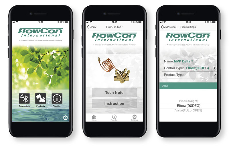 FlowCon App 3 views FlowCon App - 3 different views of FlowCon App on iPhone